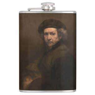 Rembrandt Self Portrait: Dutch Golden Age Painter Flachmann