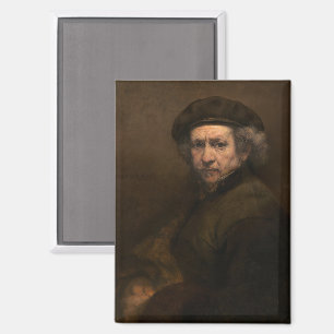 Rembrandt Self Portrait: Dutch Golden Age Painter Magnet