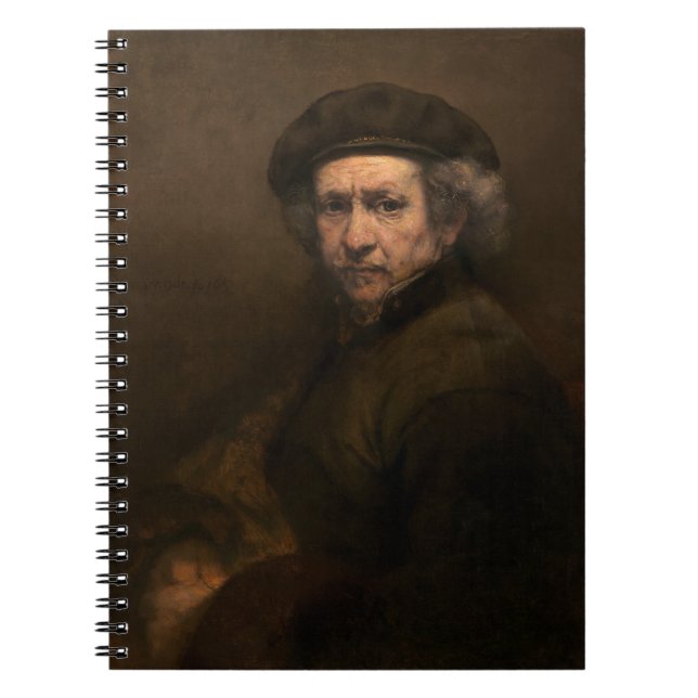 Rembrandt Self Portrait: Dutch Golden Age Painter Notizblock (Vorderseite)