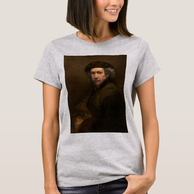 Rembrandt Self Portrait: Dutch Golden Age Painter T-Shirt (Vorderseite)