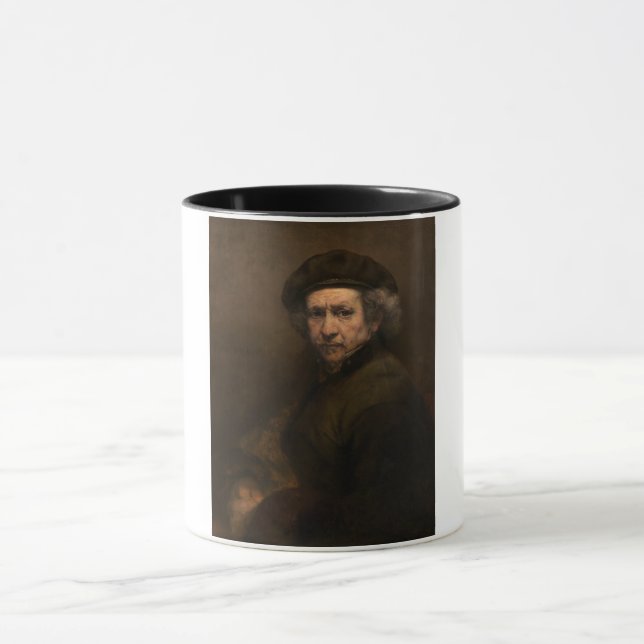 Rembrandt Self Portrait: Dutch Golden Age Painter Tasse (Zentrum)