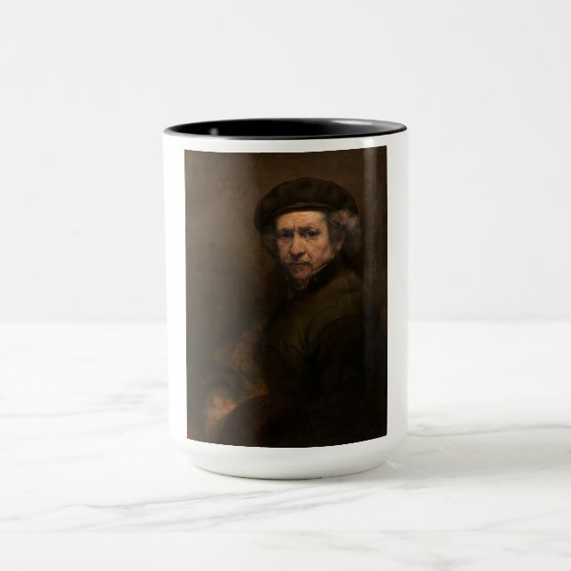 Rembrandt Self Portrait: Dutch Golden Age Painter Tasse (Zentrum)