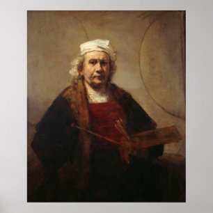 Rembrandt Self Portrait mit Circles Poster