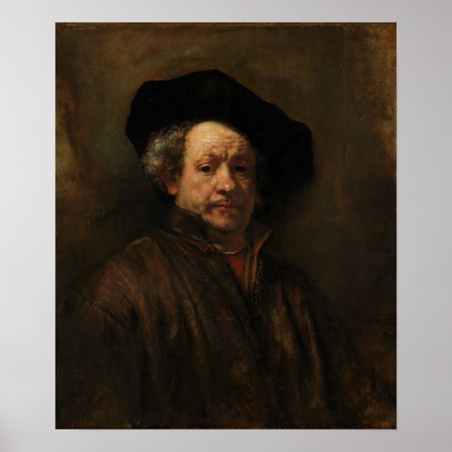 Rembrandt Self-Portrait Poster (Vorne)