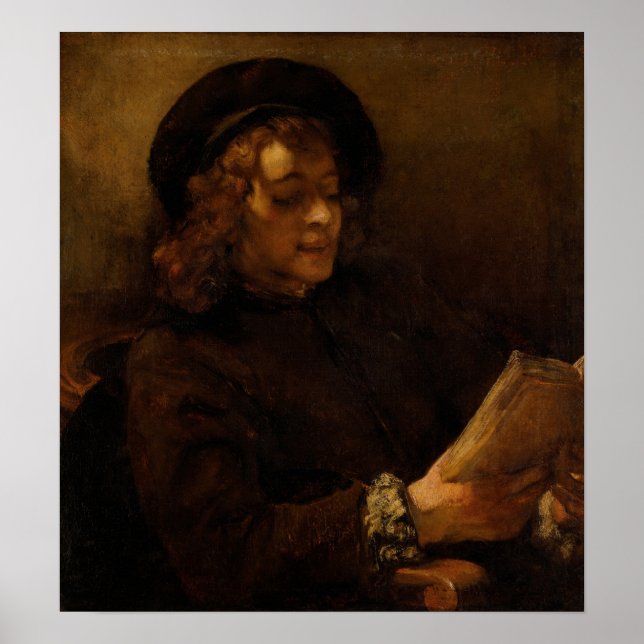 Rembrandt - Son Titus Reading Poster (Vorne)