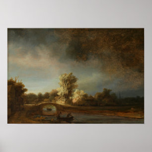 Rembrandt - Steinbrücke Poster