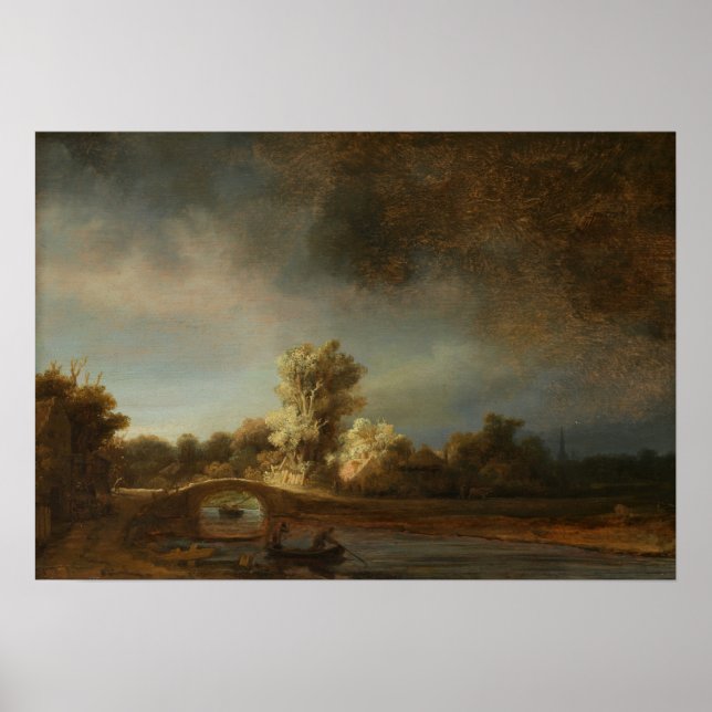 Rembrandt - Stone Bridge Poster (Vorne)