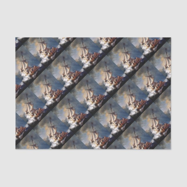 Rembrandt Storm am See von Galiläa Seidenpapier (Vorderseite)