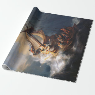 Rembrandt Storm Sea of Galilee Painting Geschenkpapier