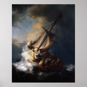 Rembrandt The Storm on the Sea of Galilee Poster
