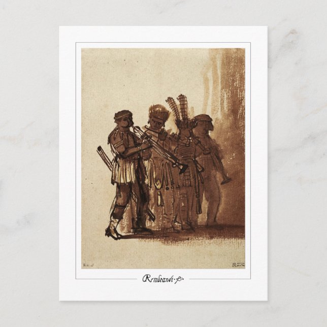 Rembrandt van Rijn #533 - Fine Art Postkarte (Vorderseite)