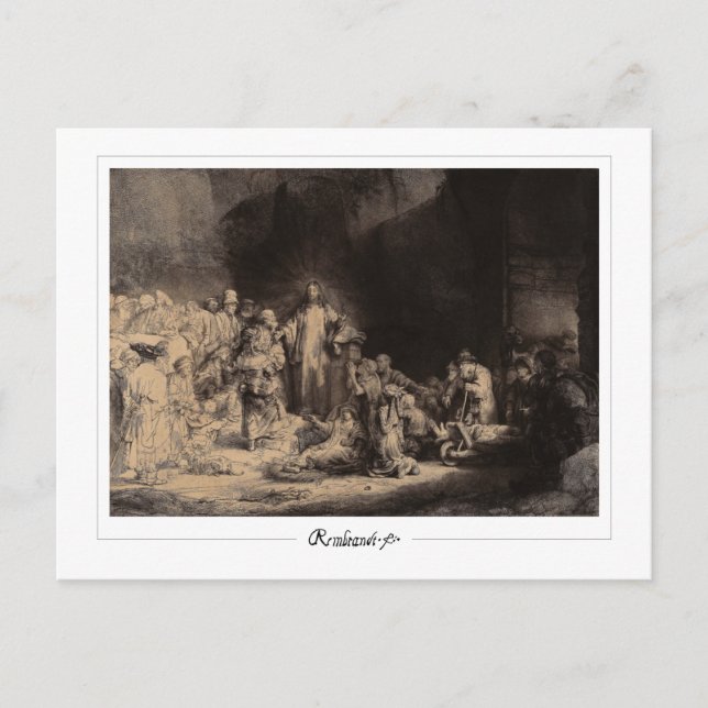 Rembrandt van Rijn #676 - Fine Art Postkarte (Vorderseite)
