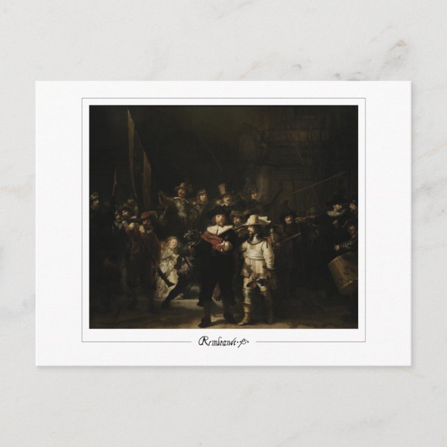 Rembrandt van Rijn #701 - Fine Art Postkarte (Vorderseite)