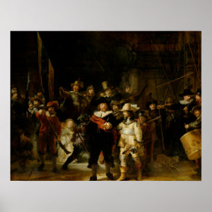 REMBRANDT VAN RIJN- das Nightwatch 1642 Poster