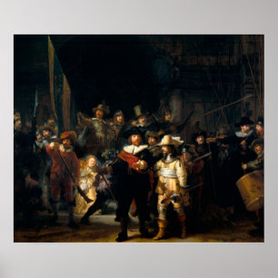 Rembrandt Van Rijn, die Nachtwache Poster