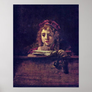 Rembrandt van Rijn - Portrait von Titus Poster