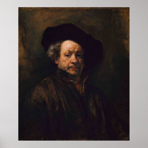Rembrandt Van Rijn, Selbstportrait, 1660 Poster