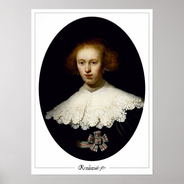 Rembrandt van Rijn Zedign Art Poster #252 (Vorne)