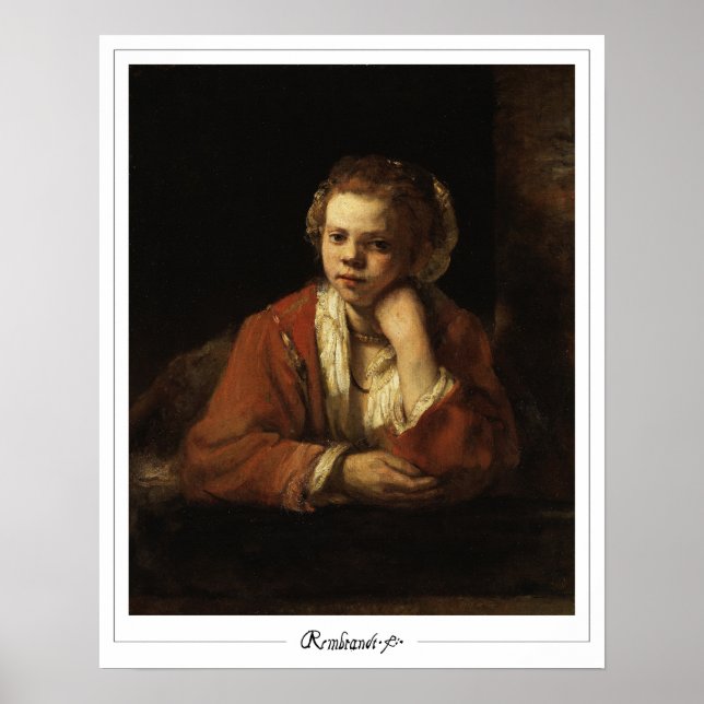 Rembrandt van Rijn Zedign Art Poster #29 (Vorne)