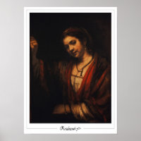 Rembrandt van Rijn Zedign Art Poster #329