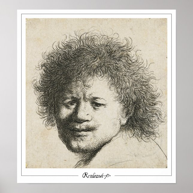 Rembrandt van Rijn Zedign Art Poster #363 (Vorne)