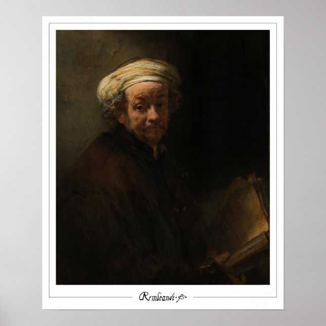 Rembrandt van Rijn Zedign Art Poster #373 (Vorne)