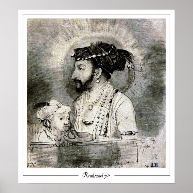 Rembrandt van Rijn Zedign Art Poster #406 (Vorne)