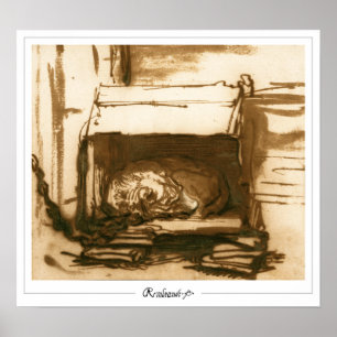 Rembrandt van Rijn Zedign Art Poster #431