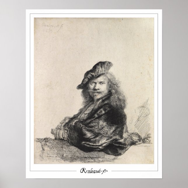 Rembrandt van Rijn Zedign Art Poster #49 (Vorne)