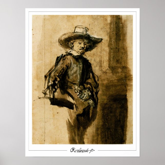 Rembrandt van Rijn Zedign Art Poster #638 (Vorne)