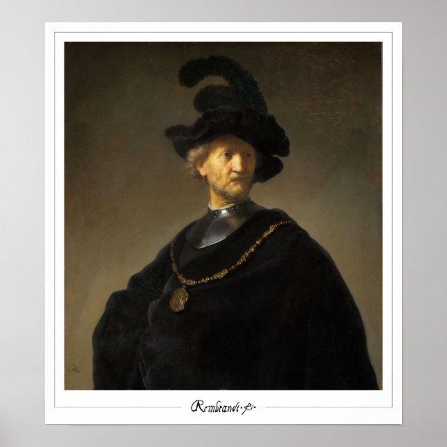 Rembrandt van Rijn Zedign Art Poster #713 (Vorne)