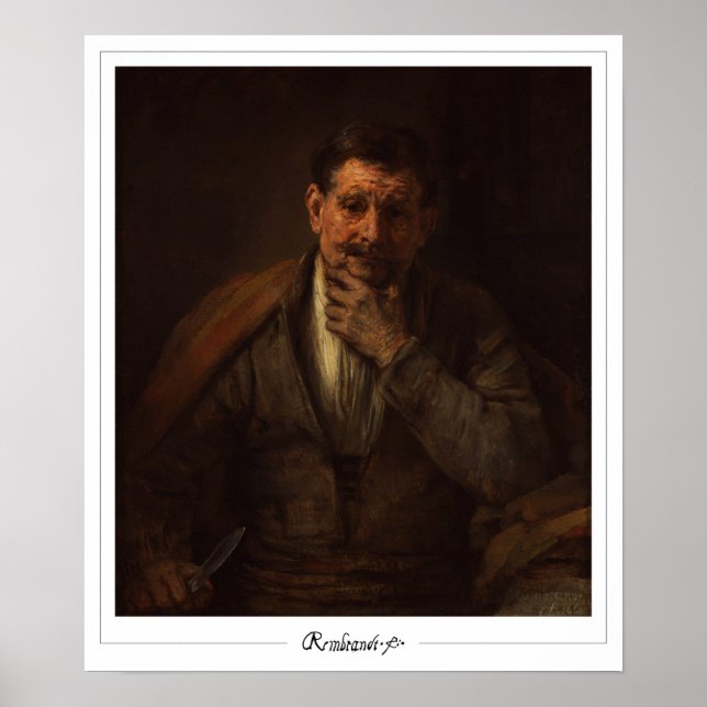 Rembrandt van Rijn Zedign Art Poster #714 (Vorne)