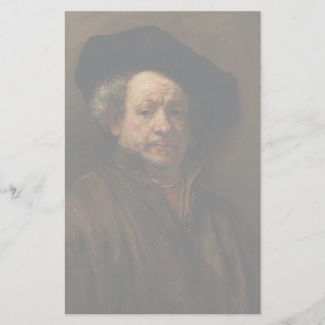 Rembrandt van Rijns Selbstportrait Kunst Briefpapier (Vorderseite)