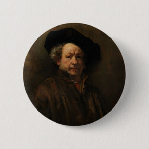 Rembrandt van Rijns Selbstportrait Kunst Button