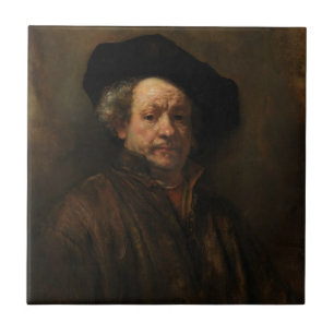 Rembrandt van Rijns Selbstportrait Kunst Fliese