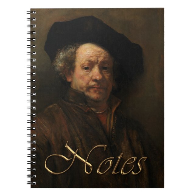 Rembrandt van Rijns Selbstportrait Kunst Notizblock (Vorderseite)