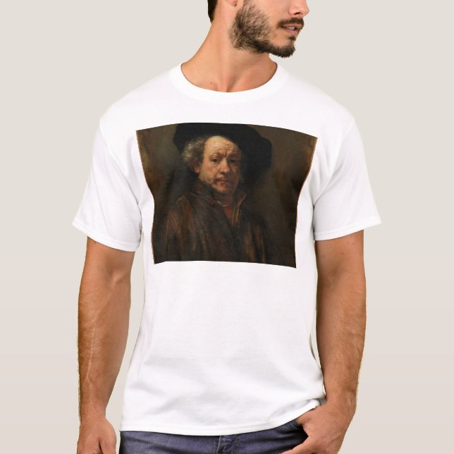 Rembrandt van Rijns Selbstportrait Kunst T-Shirt (Vorderseite)