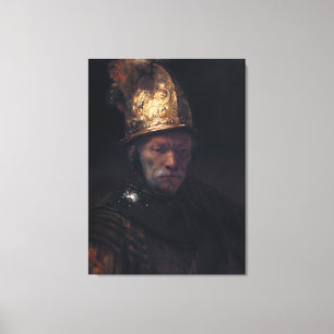 Rembrandt's Man in einem goldenen Helm Leinwanddruck