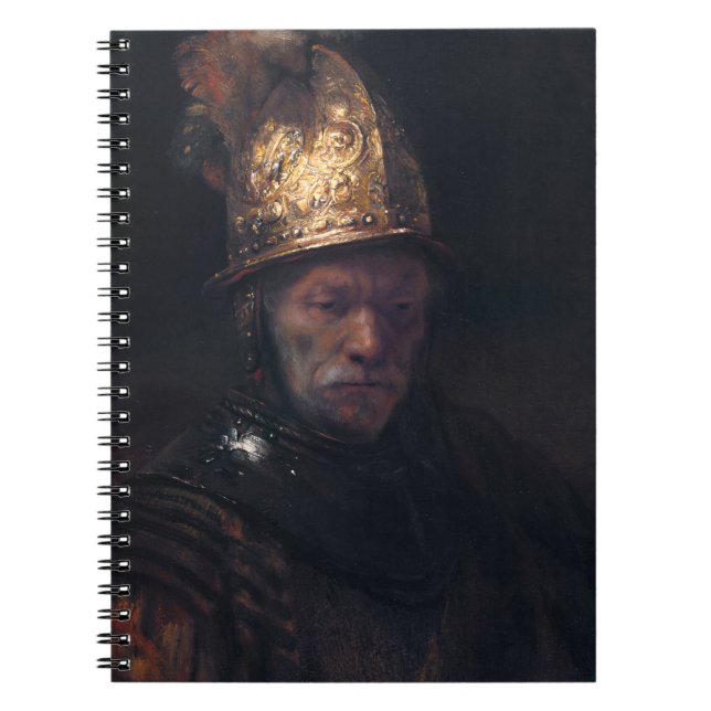 Rembrandt's Man in einem goldenen Helm Notizblock (Vorderseite)