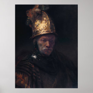 Rembrandts Mann mit goldenem Helm Poster