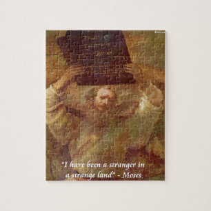Rembrandts Moses & Bibelzitat Puzzle