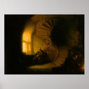 Rembrandts Philosoph in Meditation Poster