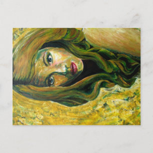 "Remedios la Bella" Acrylmalerei - Postkarte
