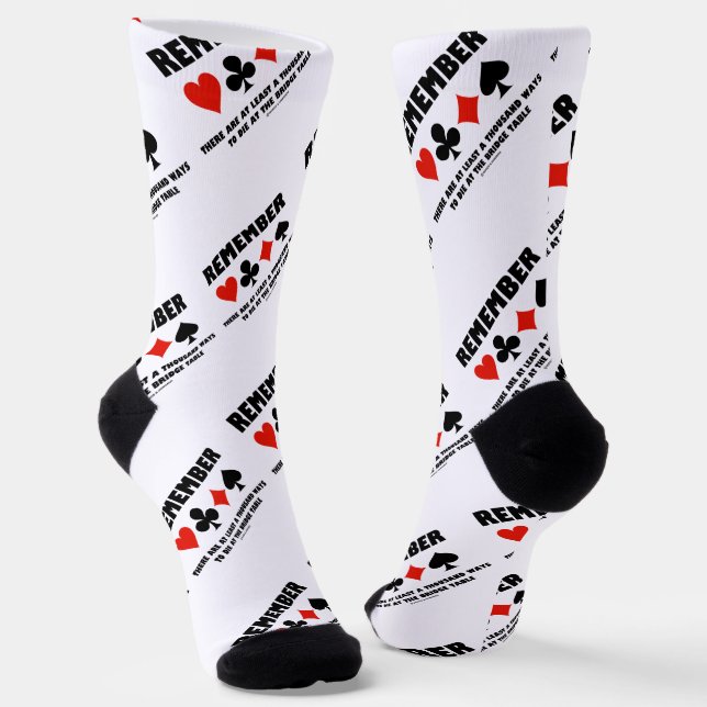 Remember At Least A Thousand Ways To Die At Bridge Socken (Gewinkelt)