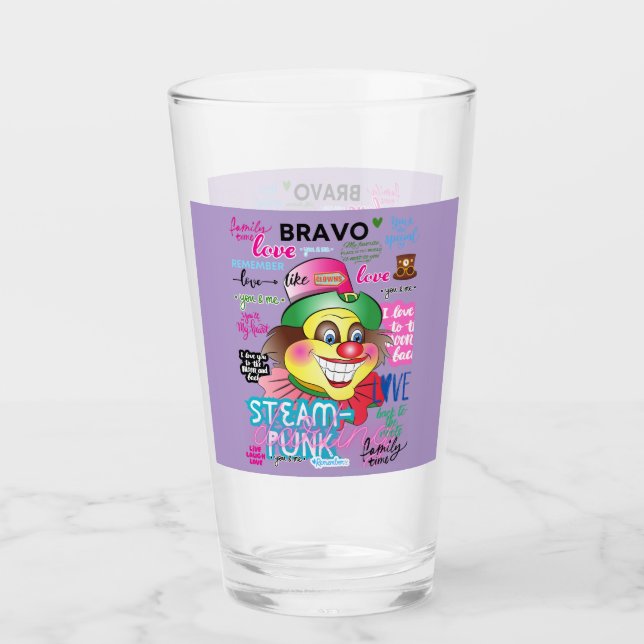 REMEMBER CLOWNS GLAS (Vorderseite)