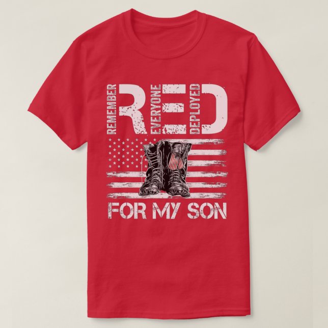 Remember Everyone Veteran Deployed RED Friday (31) T-Shirt (Design vorne)