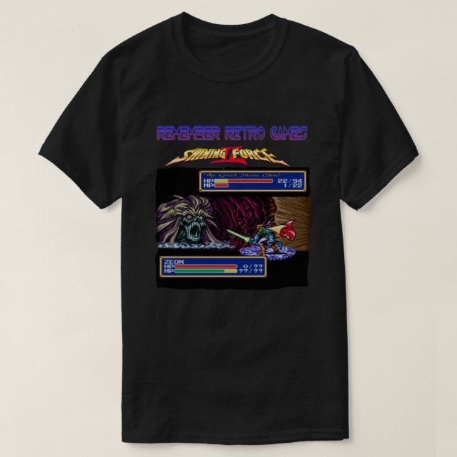 Remember Retro Games Shining Force II Classic T-Shirt (Design vorne)