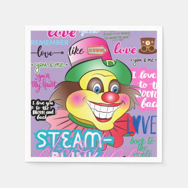 Remember the Clown. Serviette (Vorderseite)