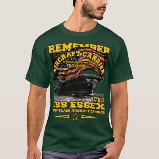 REMEMBER USS EsCV9 Flugzeugträger T-Shirt