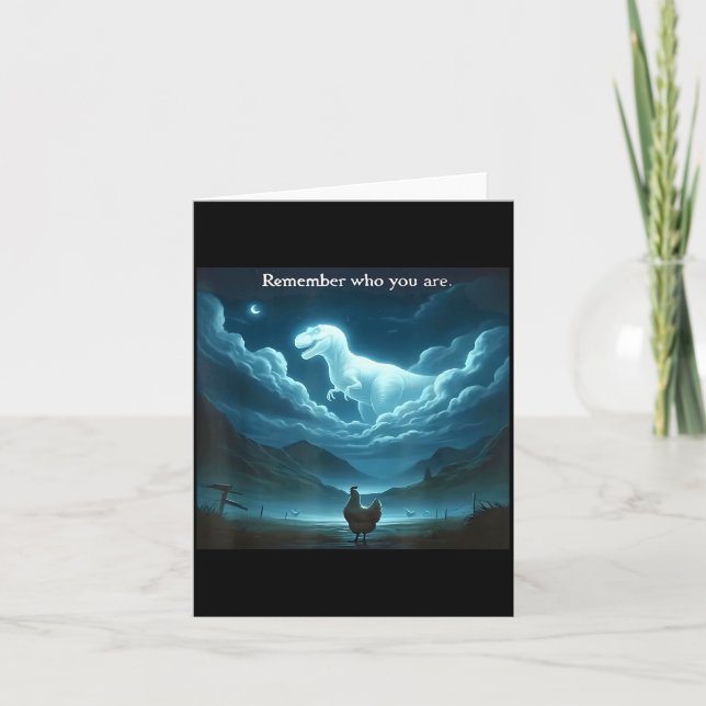 Remember Who You Are Chicken  Karte (Vorderseite)